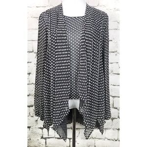 GRIZAS Lagenlook Layered 2-in-1 Swiss Dot Silk Top Career Office Size Small